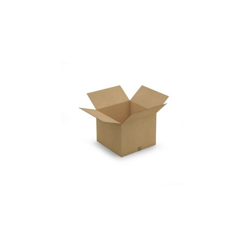 Caisse carton brune double cannelure RAJA 50x50x40 cm - Lot de 10