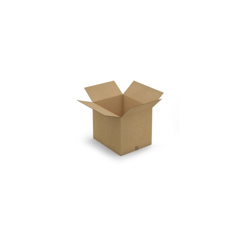 Caisse carton brune double cannelure RAJA 54x44x45 cm - Lot de 10