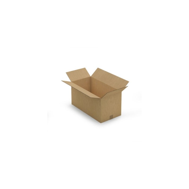 Caisse carton brune double cannelure RAJA 60x30x30 cm - Lot de 10