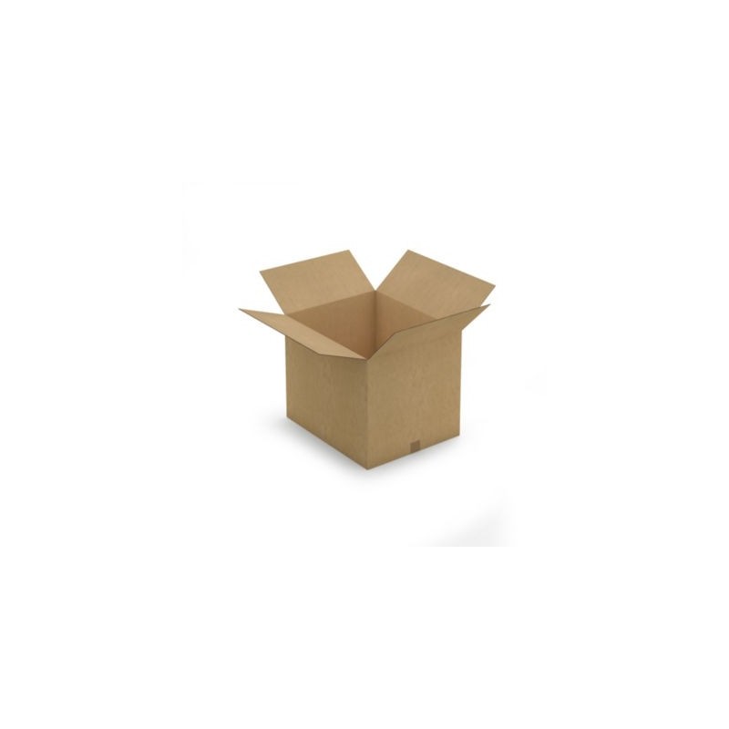 Caisse carton brune double cannelure RAJA 58x48x47 cm - Lot de 10