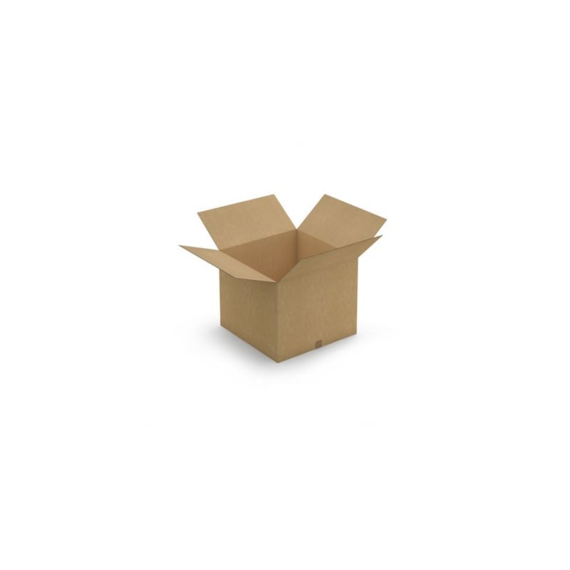 Caisse carton brune double cannelure RAJA 60x60x50 cm - Lot de 10