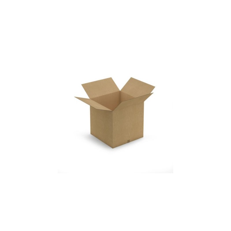 Caisse carton brune double cannelure RAJA 65x65x65 cm - Lot de 5