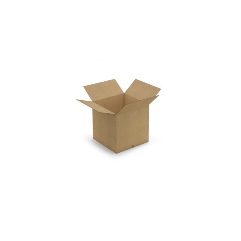 Caisse carton brune double cannelure RAJA 70x70x70 cm - Lot de 5