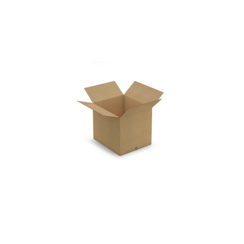 Caisse carton brune double cannelure RAJA 70x60x60 cm - Lot de 5