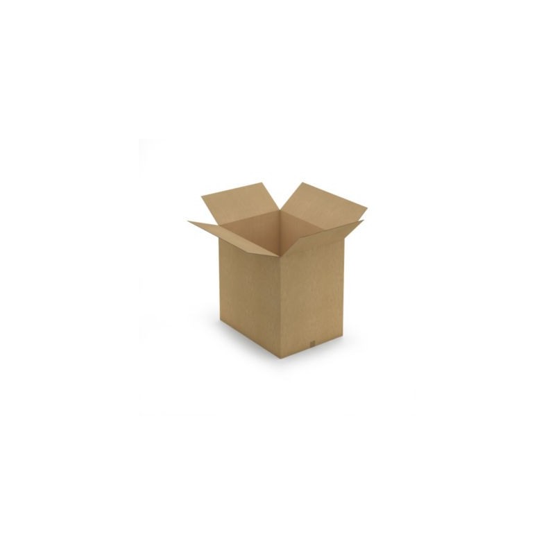 Caisse carton brune double cannelure RAJA 80x60x80 cm - Lot de 5