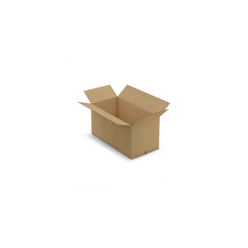 Caisse carton brune double cannelure RAJA 100x50x50 cm - Lot de 5