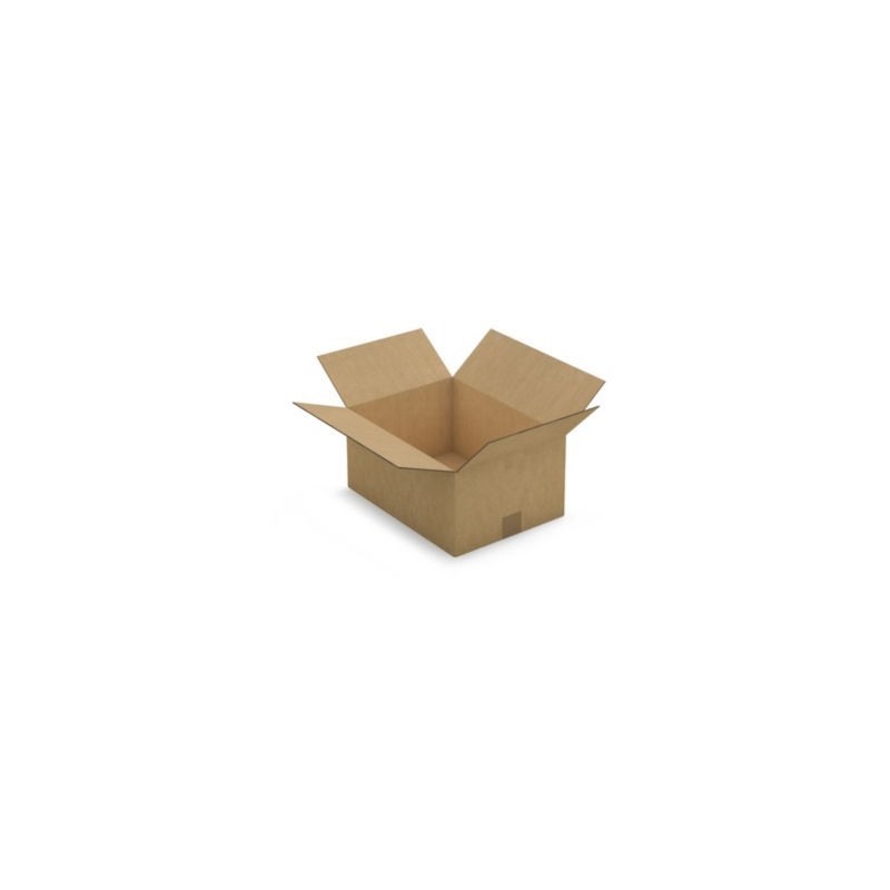 Caisse carton brune double cannelure RAJA 38x28x18 cm - Lot de 10