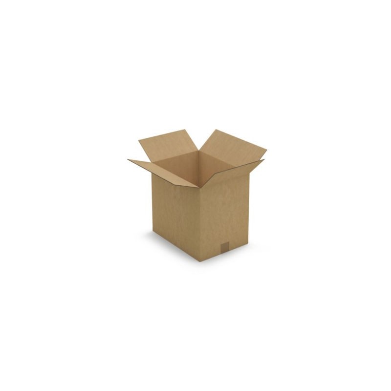 Caisse carton brune double cannelure RAJA 38x28x35 cm - Lot de 15