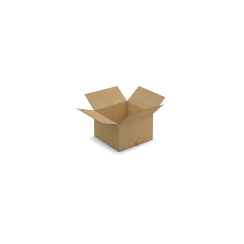 Caisse carton brune double cannelure RAJA 60x60x40 cm - Lot de 10