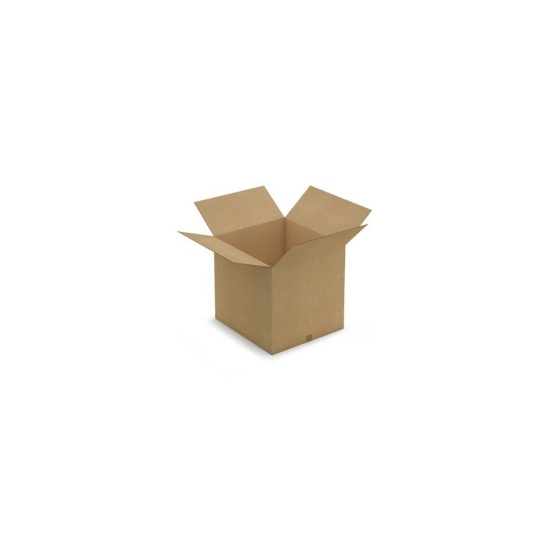 Caisse carton brune double cannelure RAJA 65x60x60 cm - Lot de 5