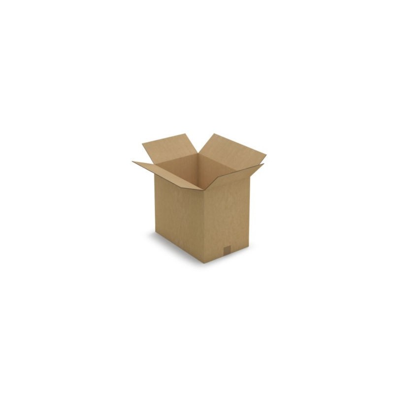 Caisse carton brune double cannelure RAJA 45x30x40 cm - Lot de 10