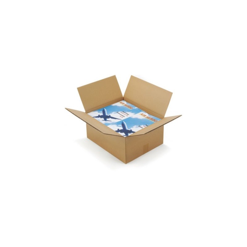 Caisse carton brune double cannelure RAJA 45x45x30 cm - Lot de 10