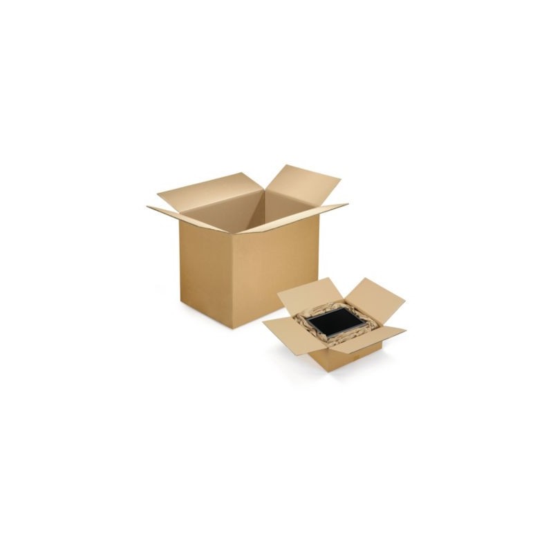 Caisse carton brune double cannelure RAJA 60x45x40 cm - Lot de 10
