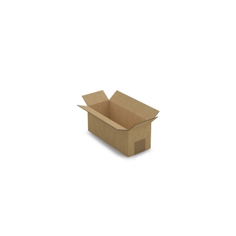 Caisse carton brune simple cannelure RAJA 25x10x10 cm - Lot de 25