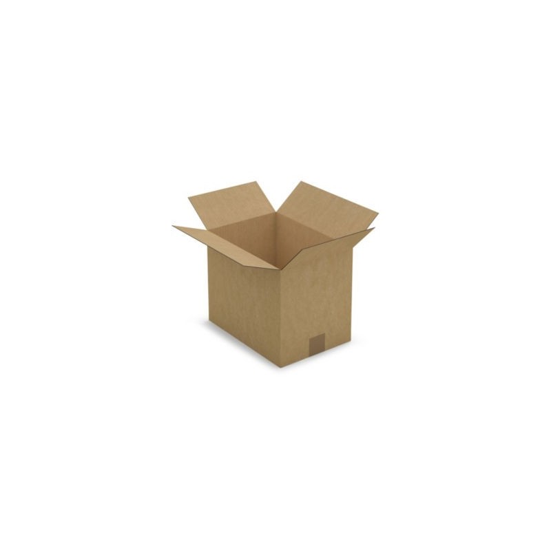 Caisse simple cannelure brune 31x22x25 - Lot de 25