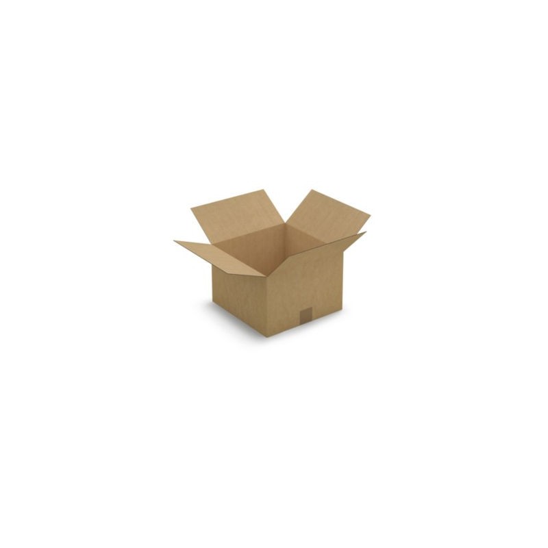 Caisse carton brune simple cannelure RAJA 30x30x20 cm - Lot de 25