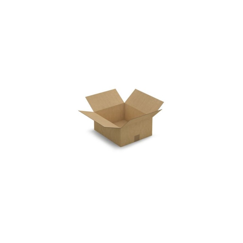 Caisse carton brune simple cannelure RAJA 35x30x15 cm - Lot de 25