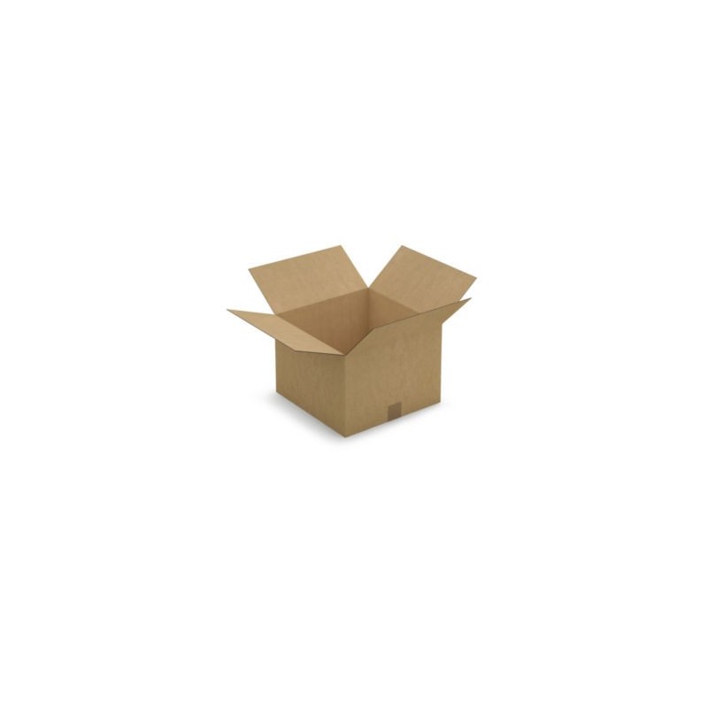 Caisse carton brune simple cannelure RAJA 35x35x25 cm - Lot de 25