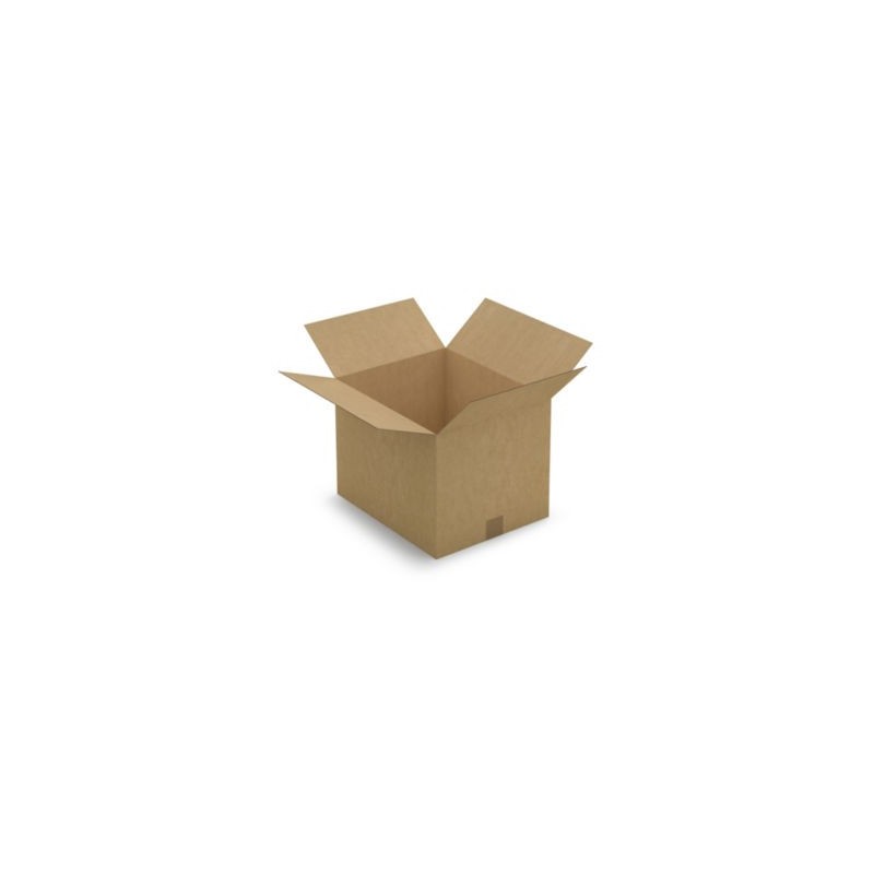 Caisse carton brune simple cannelure RAJA 40x33x30 cm - Lot de 25