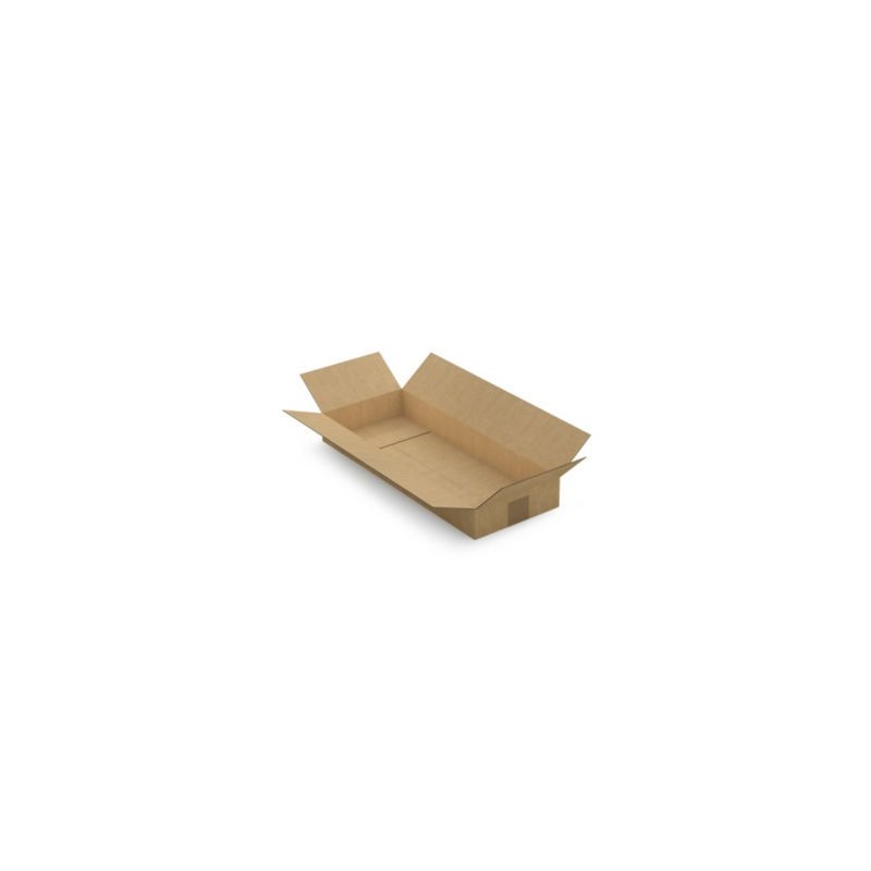 Caisse carton brune simple cannelure RAJA 50x20x6 cm - Lot de 25