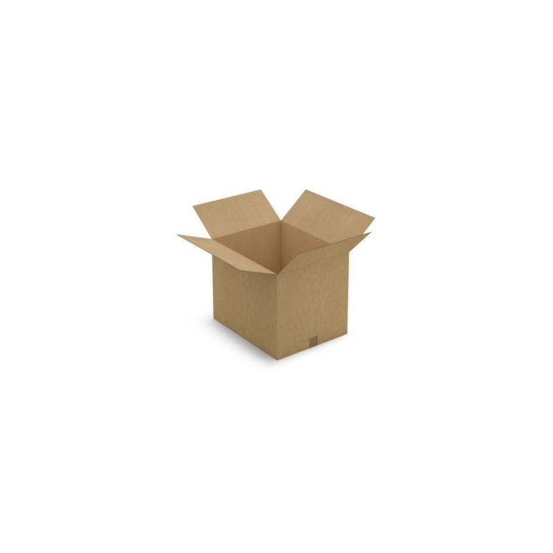 Caisse carton brune simple cannelure RAJA 50x40x40 cm - Lot de 20