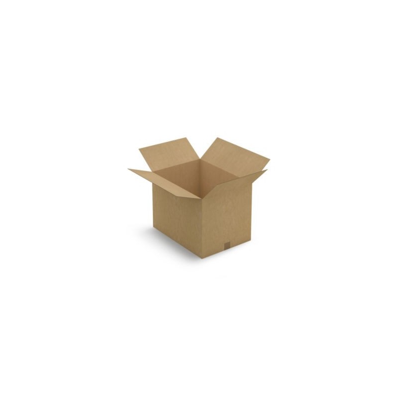 Caisse carton brune simple cannelure RAJA 55x40x40 cm - Lot de 20