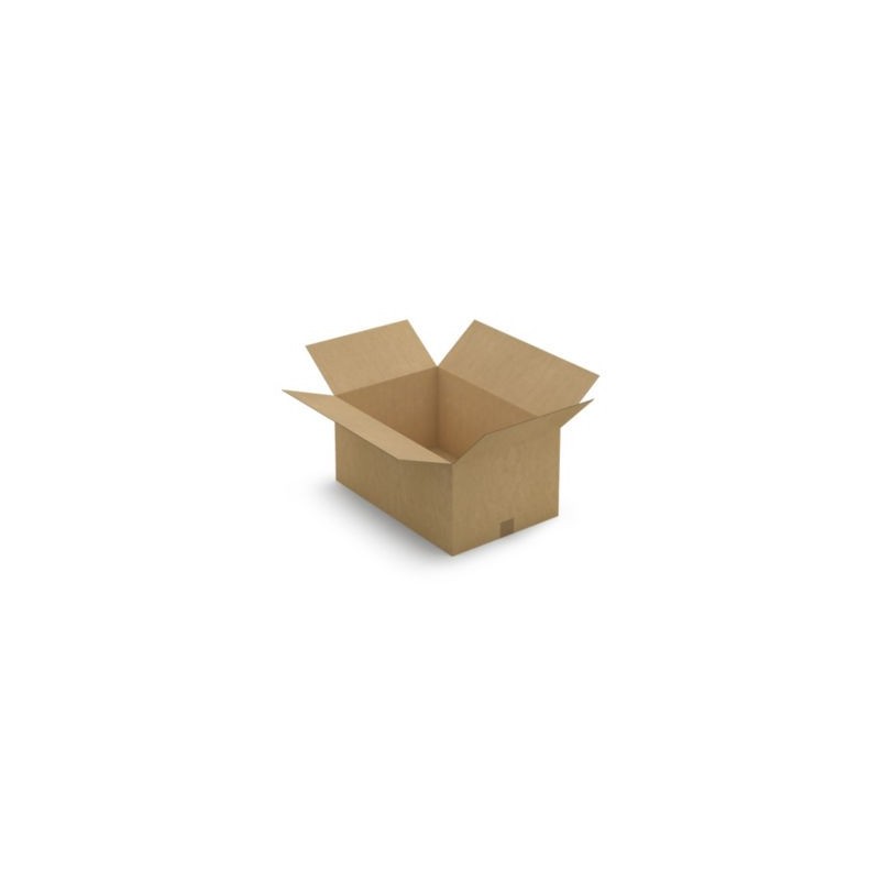 Caisse carton brune simple cannelure RAJA 60x40x40 cm - Lot de 20