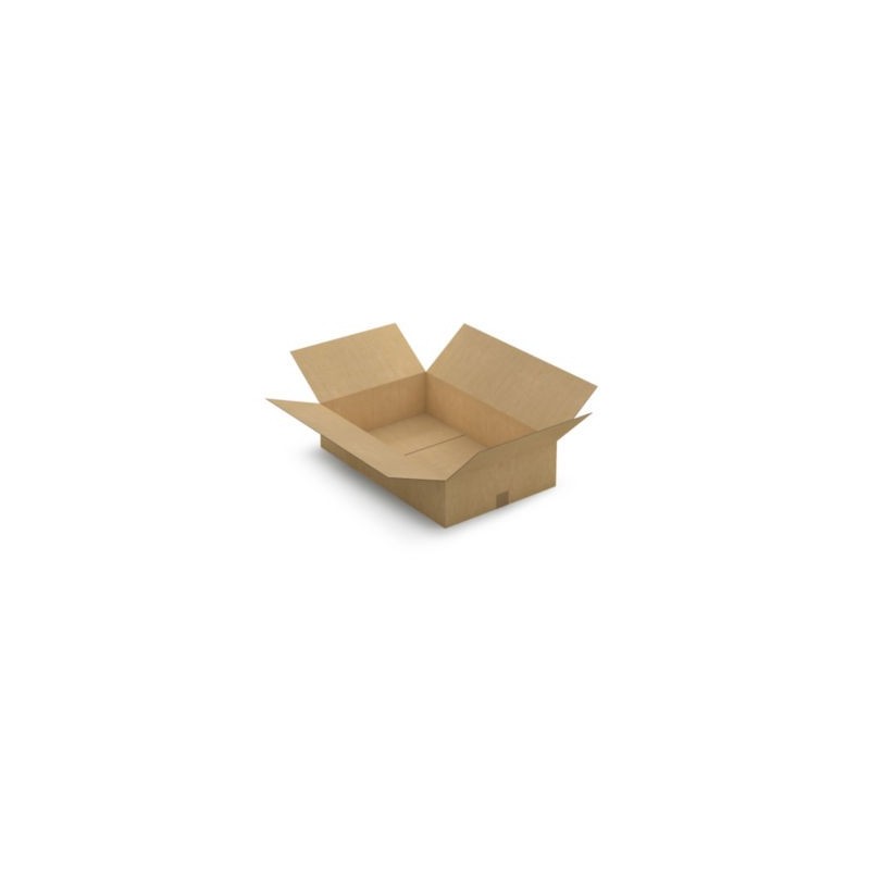 Caisse carton brune simple cannelure RAJA 70x45x16 cm - Lot de 20
