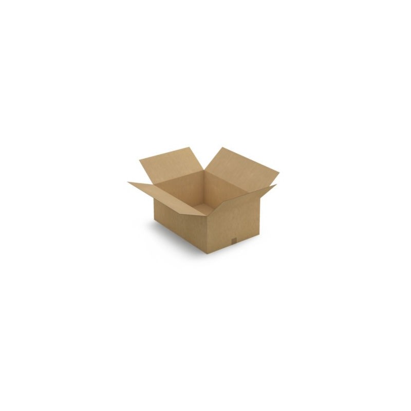Caisse carton brune simple cannelure RAJA 70x50x30 cm - Lot de 20