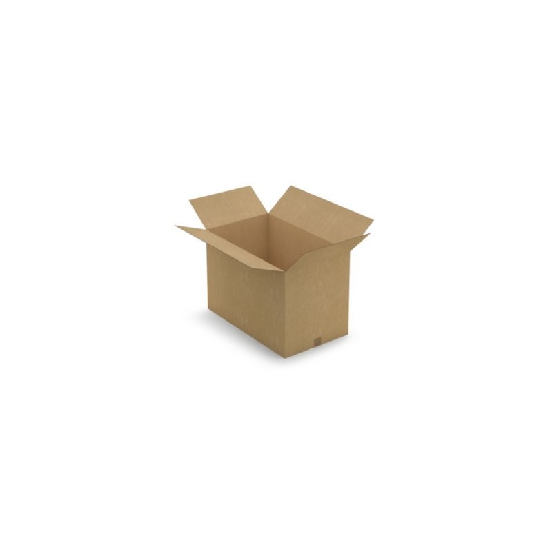 Caisse carton brune simple cannelure RAJA 75x45x50 cm - Lot de 20