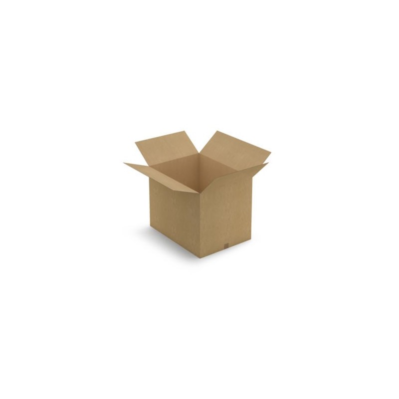 Caisse carton brune simple cannelure RAJA 78x58x60 cm - Lot de 15