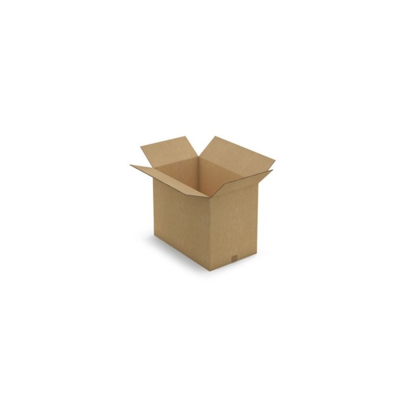 Caisse carton brune triple cannelure RAJA 66x40x51 cm - Lot de 5
