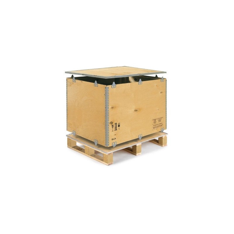 Caisse-palette bois contreplaqué 118x78x78 cm 900 kg pour export