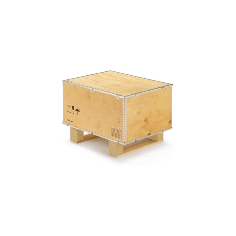 Caisse-palette bois contreplaqué 78x58x58 cm pour export
