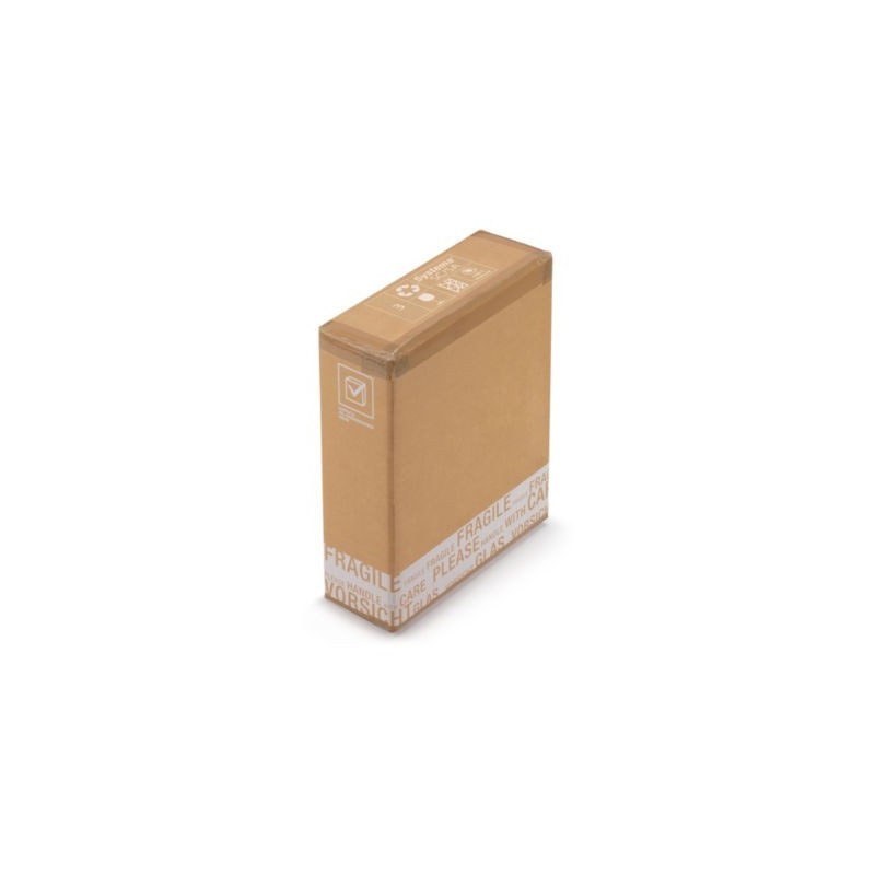 Caisse carton d'expédition pour bouteilles avec croisillons renforcés à montage manuel 3 bouteilles - Lot de 20