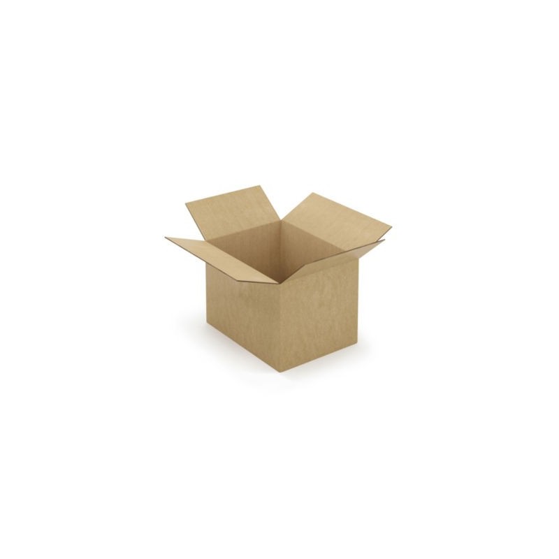 Caisse carton brune double cannelure à montage instantané RAJA 39x29x28 cm - Lot de 20