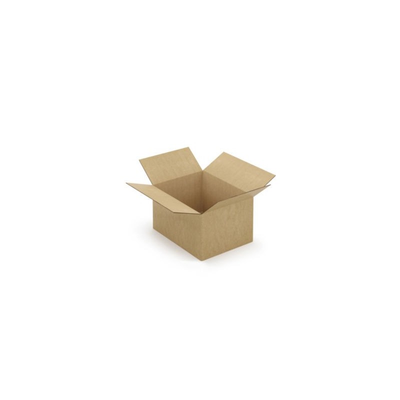 Caisse carton brune double cannelure à montage instantané RAJA 41x31x24 cm - Lot de 10