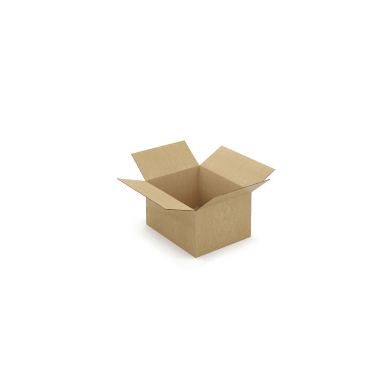 Caisse carton brune double cannelure à montage instantané RAJA 49x39x28 cm - Lot de 10