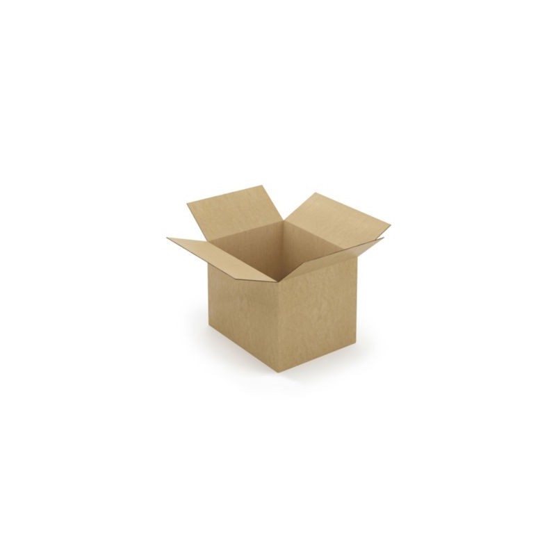 Caisse carton brune double cannelure à montage instantané RAJA 49x39x38 cm - Lot de 10