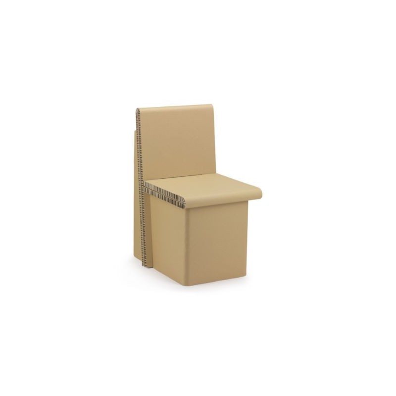 Chaise en carton alvéolaire