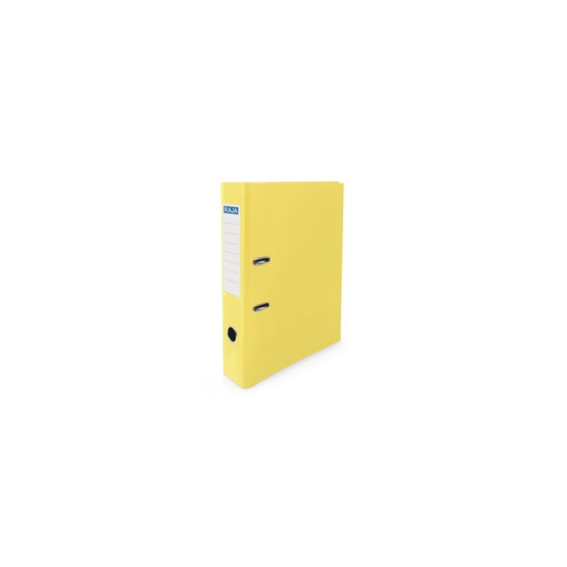 Classeur à levier RAJA dos 5 cm jaune - Lot de 10