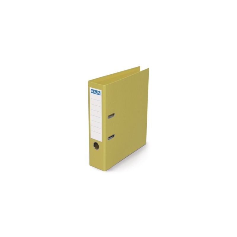 Classeur à levier RAJA dos 8 cm jaune - Lot de 10