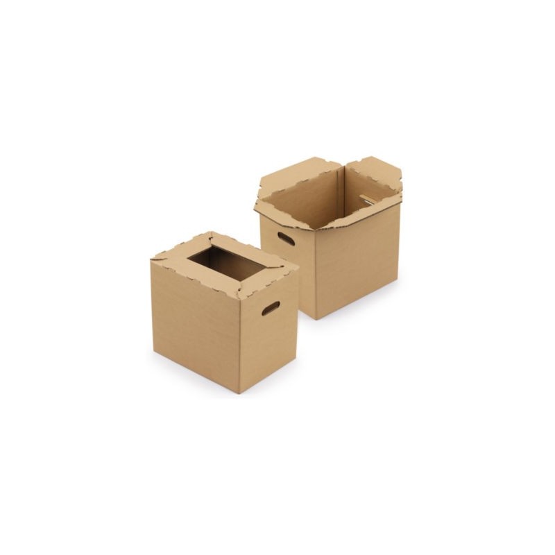 Caisse carton pour livraison des produits de consommation RAJA 40x30x35 - Lot de 15
