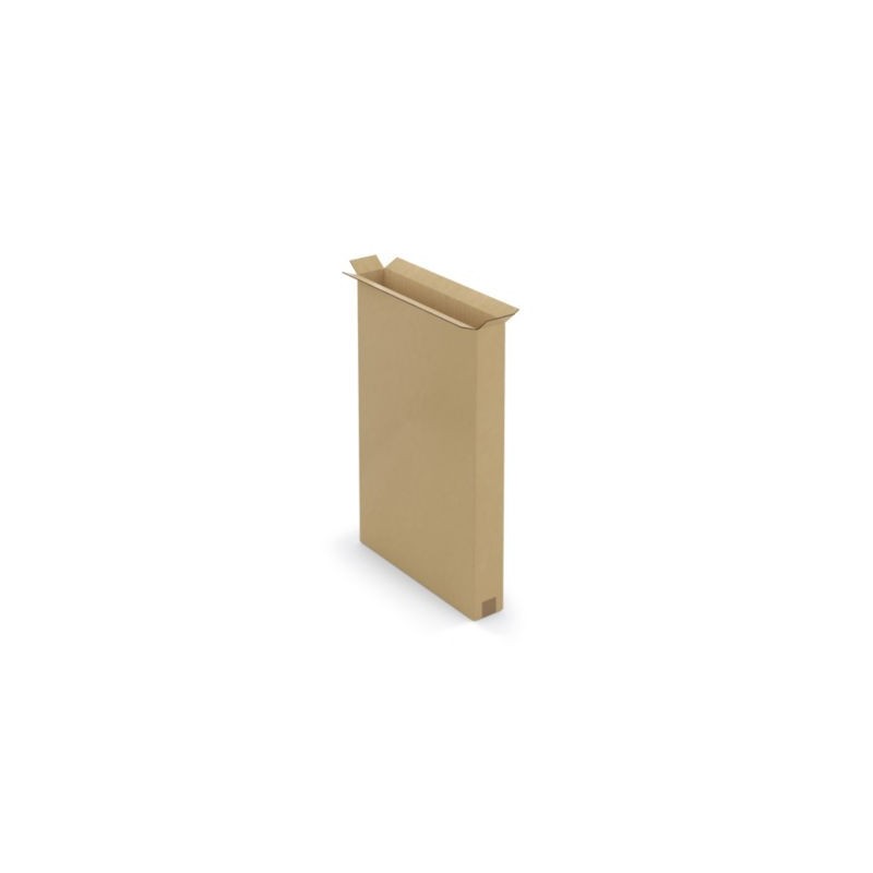 Caisse carton brune double cannelure RAJA 57x10x87 cm - Lot de 10