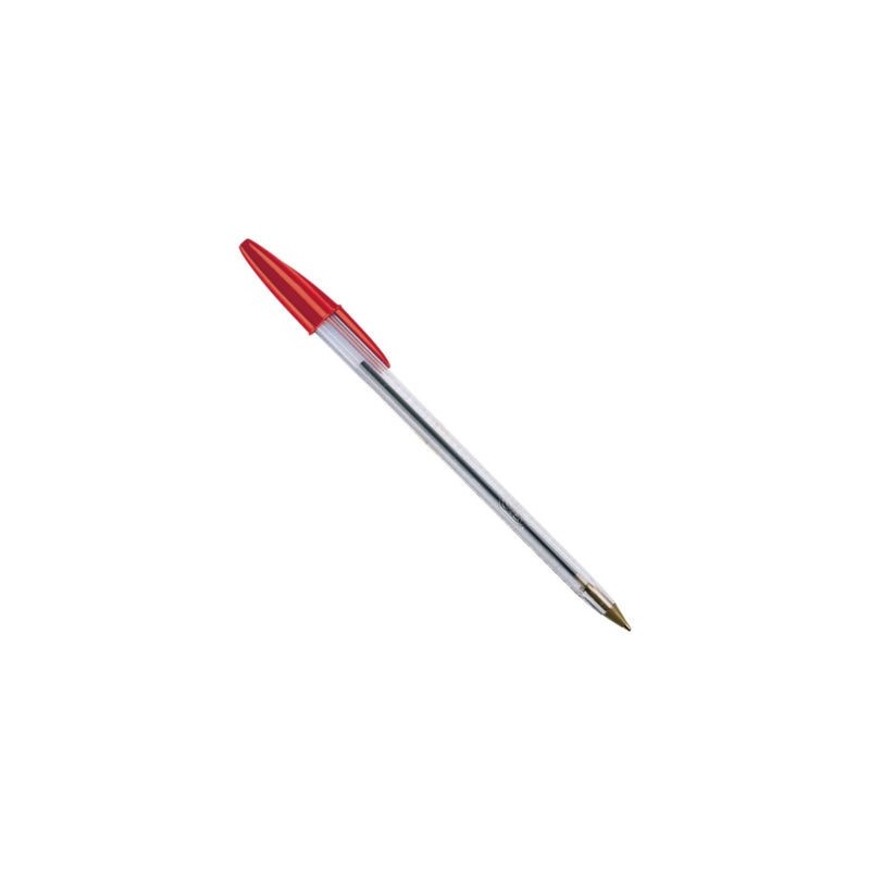 Stylo à bille cristal BIC rouge - Lot de 50