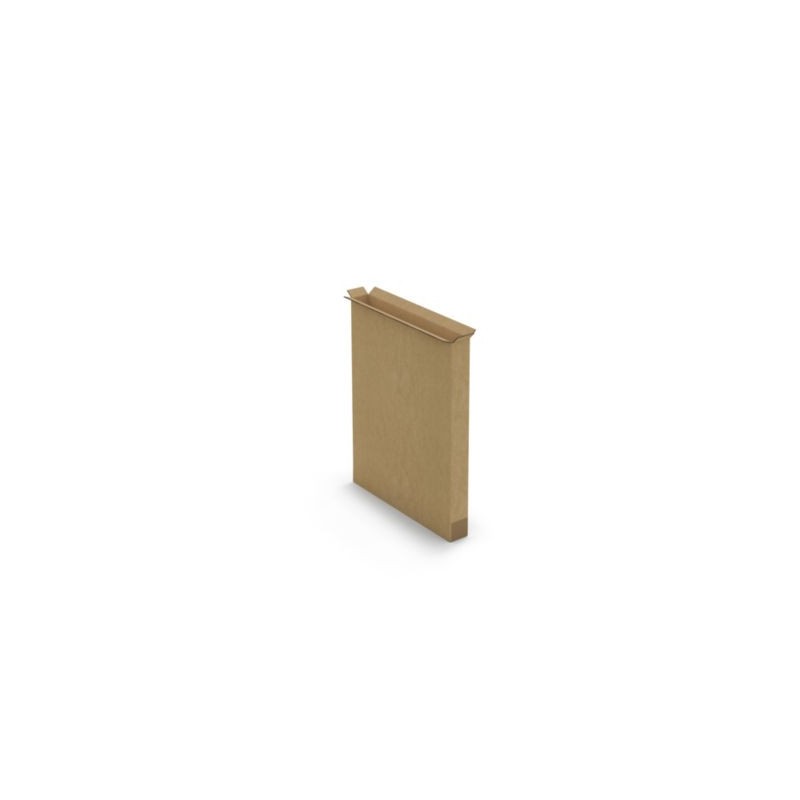 Caisse carton télescopique pour produit plat brune double cannelure 100x18x130 cm - Lot de 10