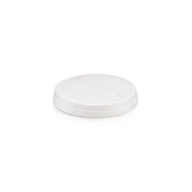 Couvercle carton pour gobelet carton 15 à 21 cl - Paquet de 1000