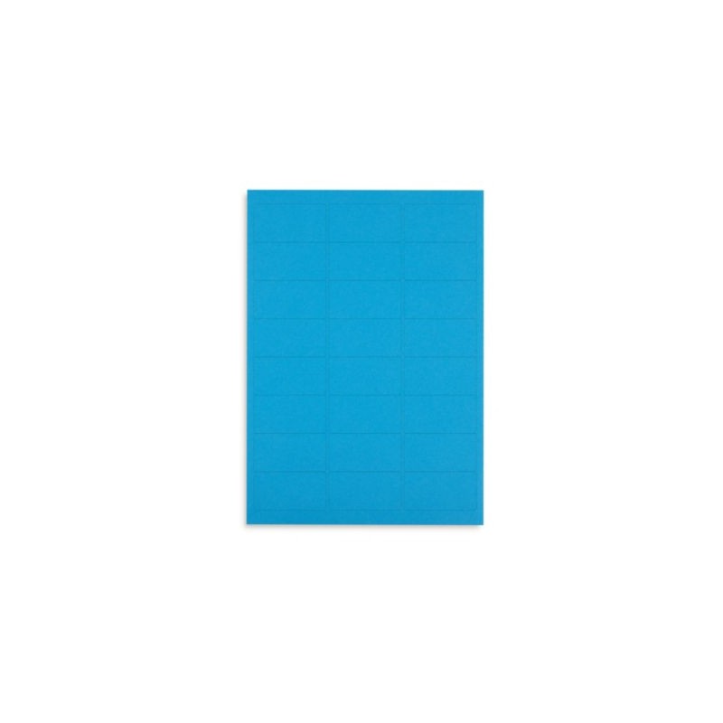 Étiquette adhésive amovible couleur 63,5x33,9 mm - Paquet de 100