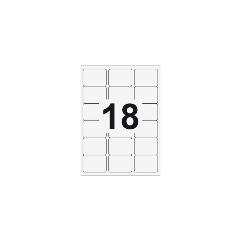 Étiquette d'adressage RAJA angles arrondis 63,5x46,6 mm - Paquet de 3600