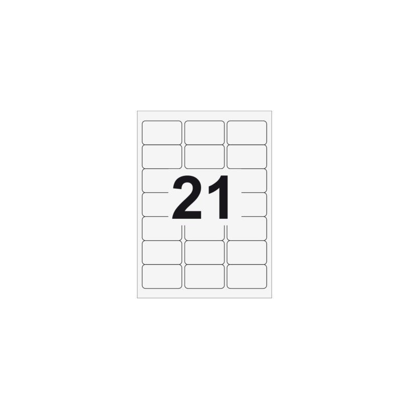 Étiquette d'adressage RAJA angles arrondis 63,5x38,1 mm - Paquet de 4200